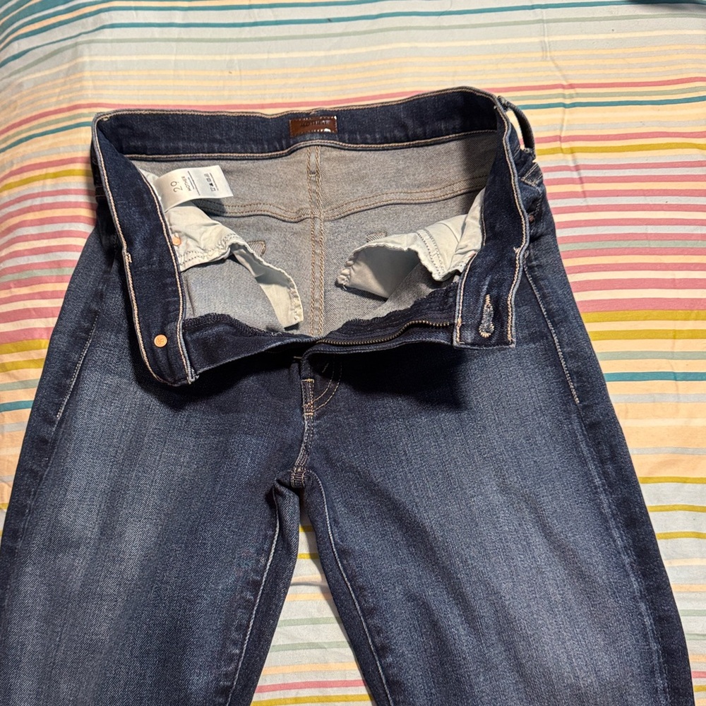 MOTHER Dark Blue Women's Straight Leg Jeans